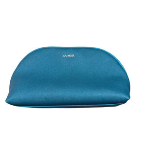 La Mer Makeup Bag  Turquoise blue  Cosmetic  Travel Pouch New 7 X 5\"